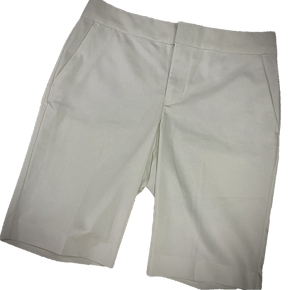 Chaps Womens White Shorts Dress‎ Casual Career Ladies Size 8